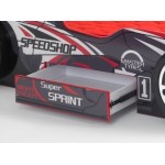 Pat Masina Formula 1albastru F1 roti 3D cu LED-uri si Saltea